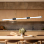 Kuzco LP18648-BK-UNV Black Akari 48-in Black Led Linear Pendant Image 2