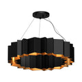 Kuzco Akira 30-in Black/gold 7 Lights Chandeliers