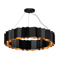 Kuzco CH58040-BK/GD Black,Gold Akira 40-in Black/gold 12 Lights Chandeliers Image 1