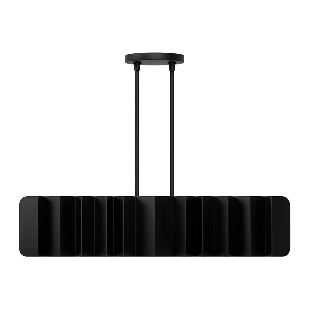 Kuzco Akira 42-in Black/gold 6 Lights Linear Pendant