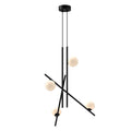 Kuzco Amara 32-in Black/glossy Opal Glass Led Chandeliers