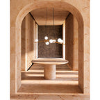 Kuzco Amara 54-in Brushed Gold/glossy Opal Glass Led Chandeliers