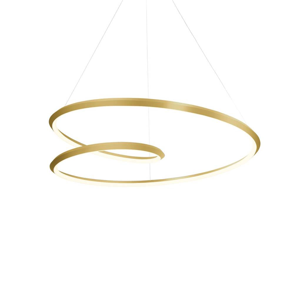 Kuzco PD22332-BG-UNV Brushed Gold Ampersand 32-in Brushed Gold Led Pendant Image 1