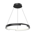 Kuzco PD52724-BK-UNV Black Anello Minor 24-in Black Led Pendant Image 1