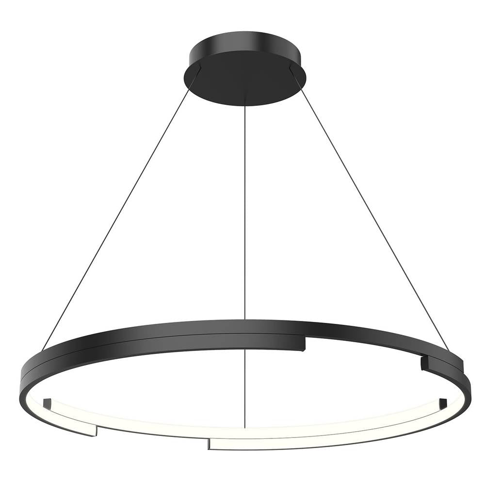Kuzco PD52732-BK-UNV Black Anello Minor 32-in Black Led Pendant Image 1