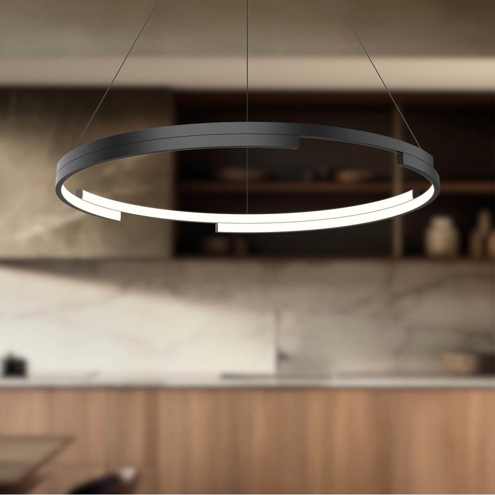 Kuzco Anello Minor Anello Minor 32-in Black Led Pendant