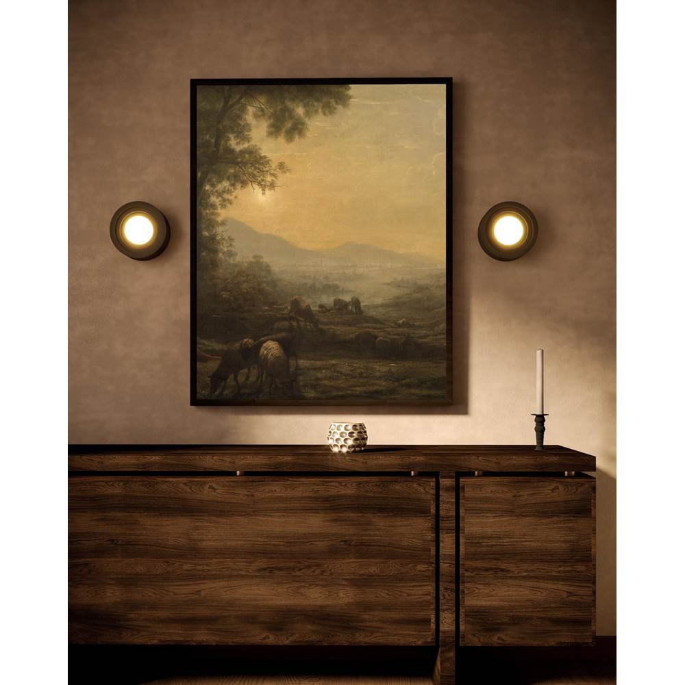 Kuzco WS21305-BK Black Arco 5-in Black Led Wall Sconce Image 2