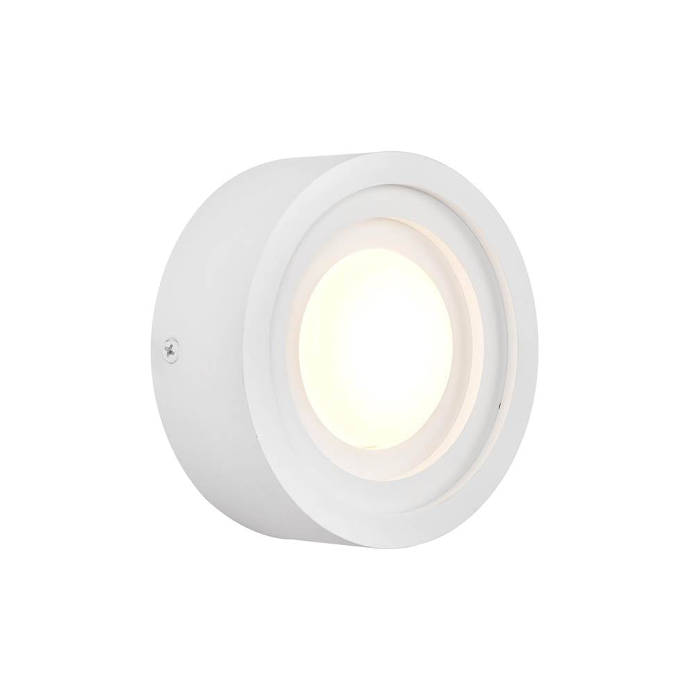 Kuzco Arco 5-in Black Led Wall Sconce