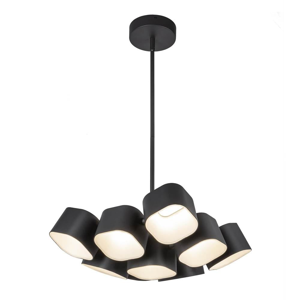 Kuzco CH73418-BK-UNV Black Arena 18-in Black Led Chandelier Image 1