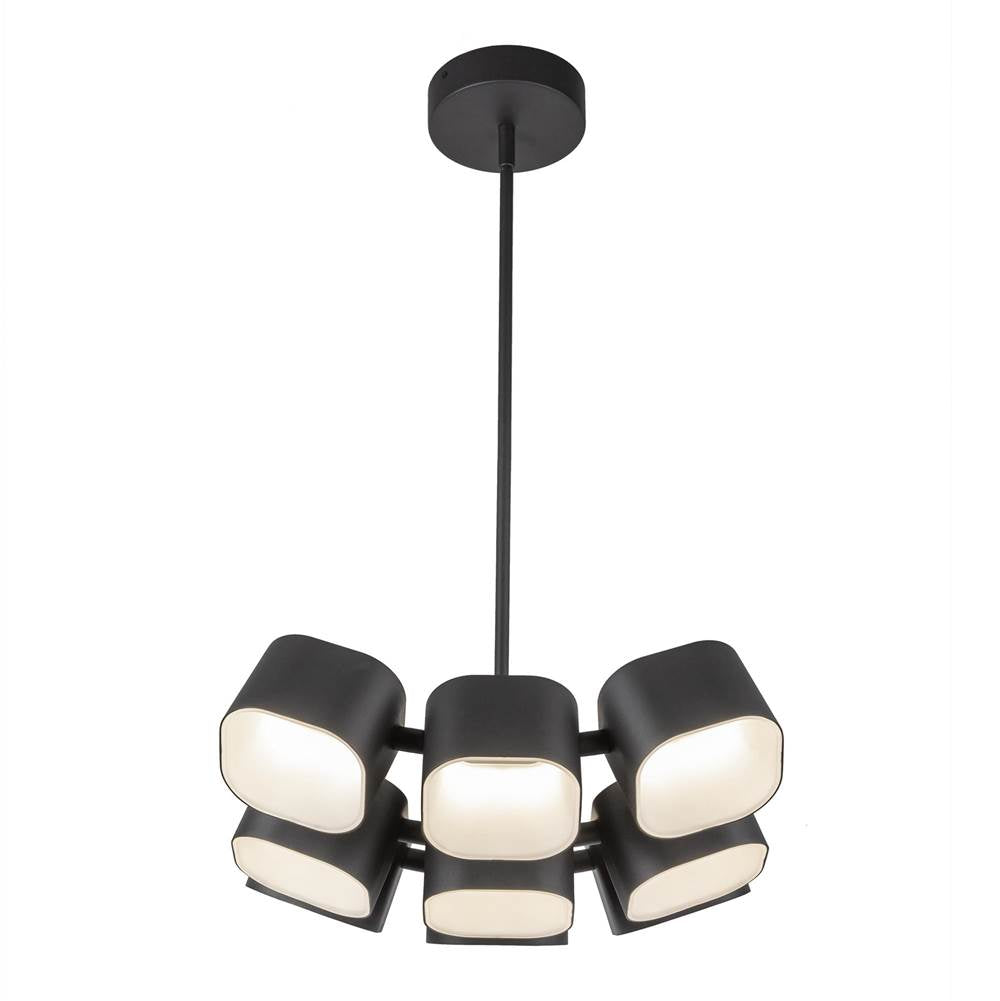 Kuzco Arena 18-in Black Led Chandelier
