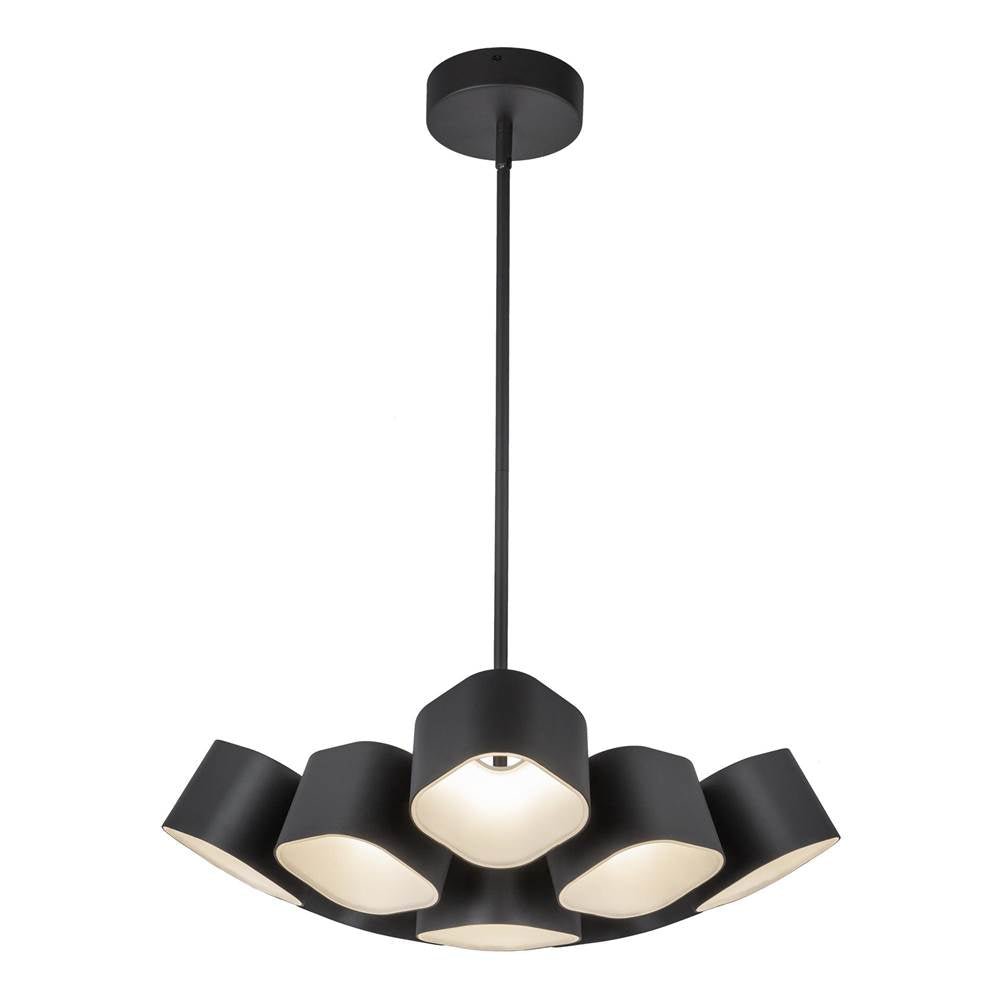Kuzco CH73418-BK-UNV Black Arena 18-in Black Led Chandelier Image 6