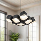 Kuzco CH73418-BK-UNV Black Arena 18-in Black Led Chandelier Image 2