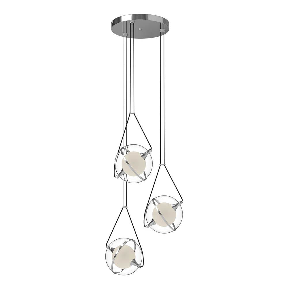 Kuzco Aries 18-in Chrome Led Chandeliers