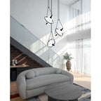 Kuzco Aries 28-in Brushed Gold Led Chandeliers