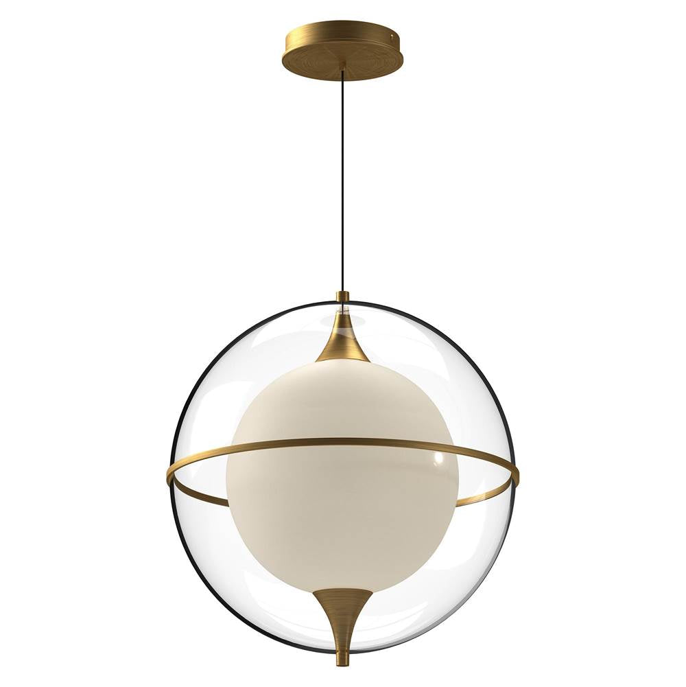 Kuzco Aries 16-in Brushed Gold Led Pendant