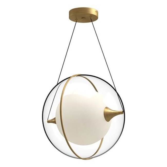 Kuzco Aries 16-in Brushed Gold Led Pendant