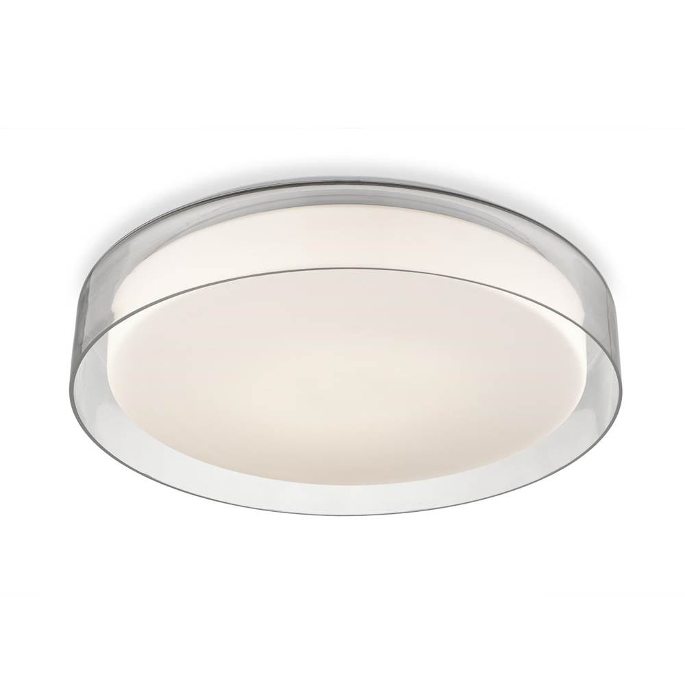 Kuzco FM48618-5CCT Clear Aston 18-in Clear Led Flush Mount Image 1