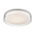 Kuzco FM48618-5CCT Clear Aston 18-in Clear Led Flush Mount Image 1