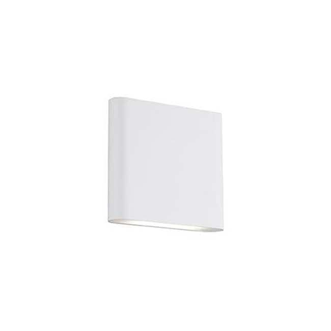 Kuzco Slate 6-in Brushed Gold Led Wall Sconce