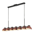 Kuzco LP57642-BK/BGD Black,Burgundy Atlas 42-in Black/burgundy Socket Linear Pendant Image 1