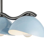 Kuzco LP57642-BK/CER Black,Cerulean Atlas 42-in Black/cerulean Socket Linear Pendant Image 4