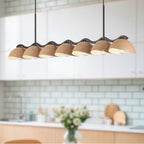 Kuzco LP57642-BK/PEC Black,Peach Atlas 42-in Black/peach Socket Linear Pendant Image 2