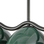 Kuzco LP57642-BK/PGN Black,Pine Green Atlas 42-in Black/pine Green Socket Linear Pendant Image 3