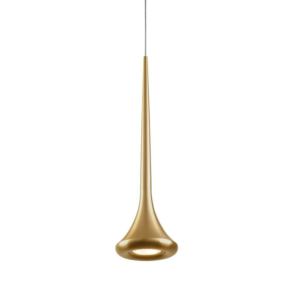 Kuzco Bach 5-in Brushed Gold Led Pendant