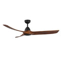 Kuzco CF77860-MB/DW Matte Black,Dark Walnut Baylor 60-in Matte Black/dark Walnut Led Ceiling Fan Image 1