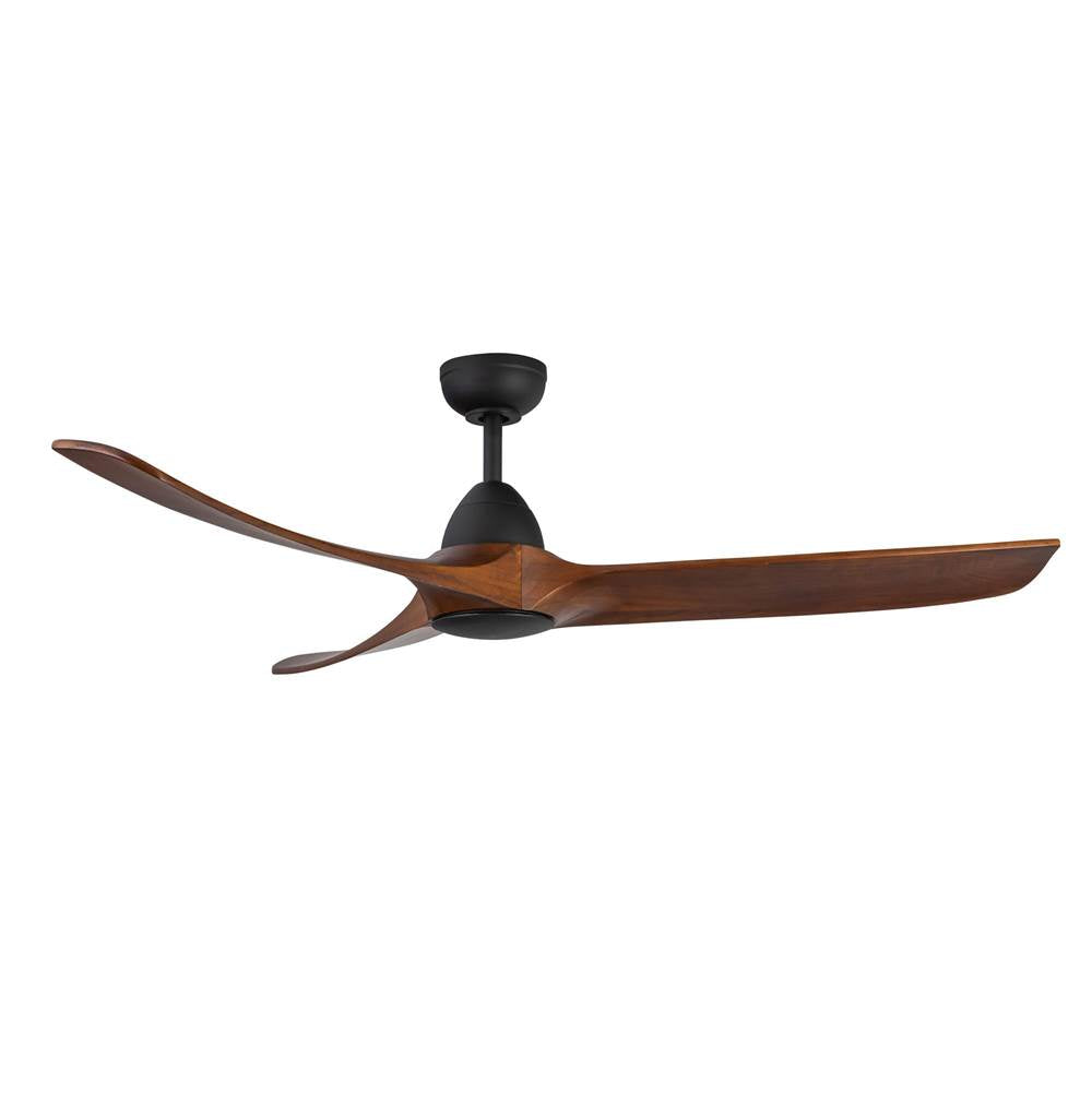 Kuzco CF77860-MB/DW Matte Black,Dark Walnut Baylor 60-in Matte Black/dark Walnut Led Ceiling Fan Image 1