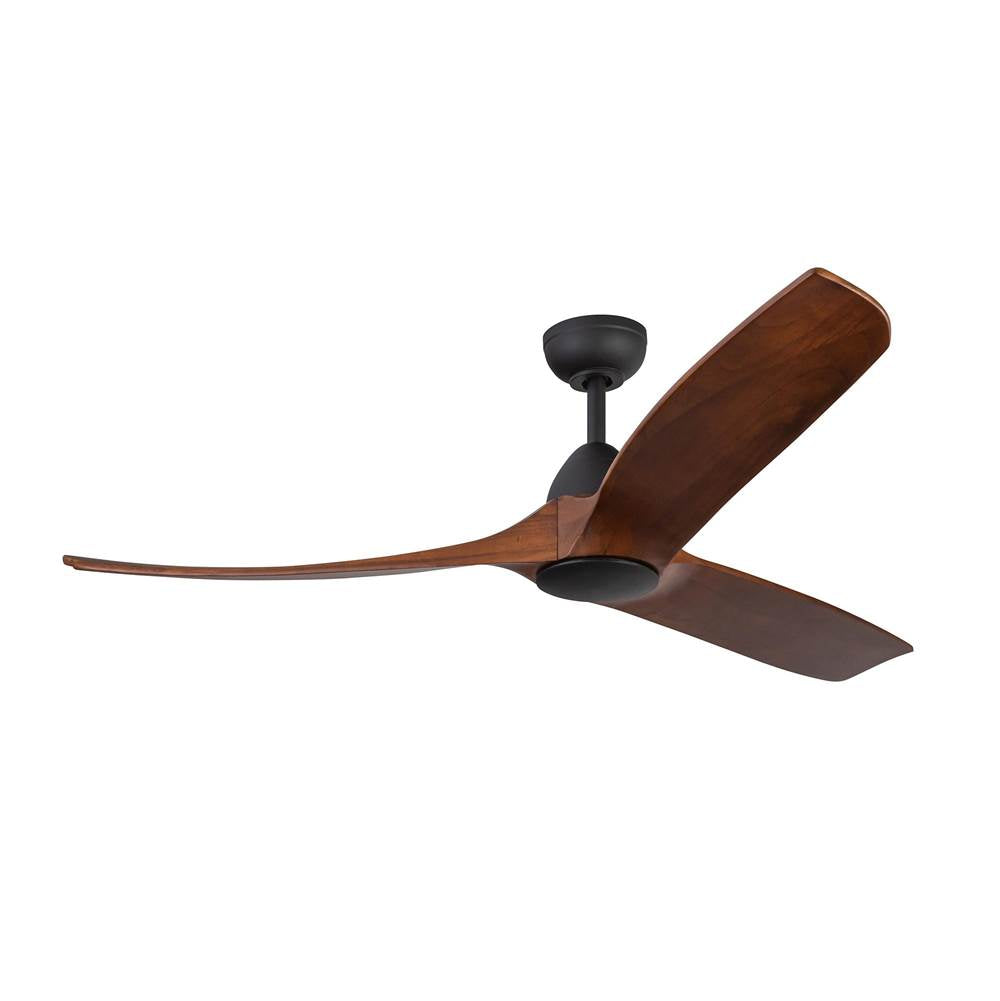 Kuzco Baylor 60-in Matte Black/dark Walnut Led Ceiling Fan