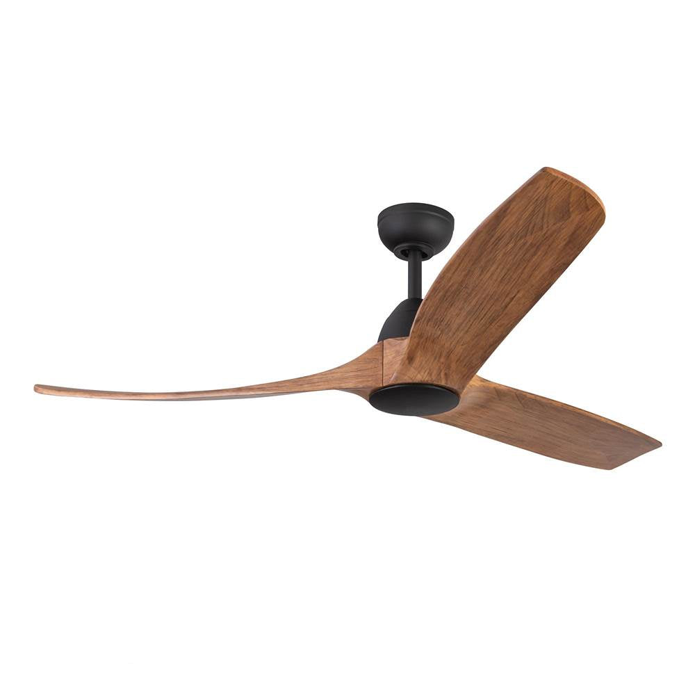 Kuzco Baylor 60-in Matte Black/dark Walnut Led Ceiling Fan