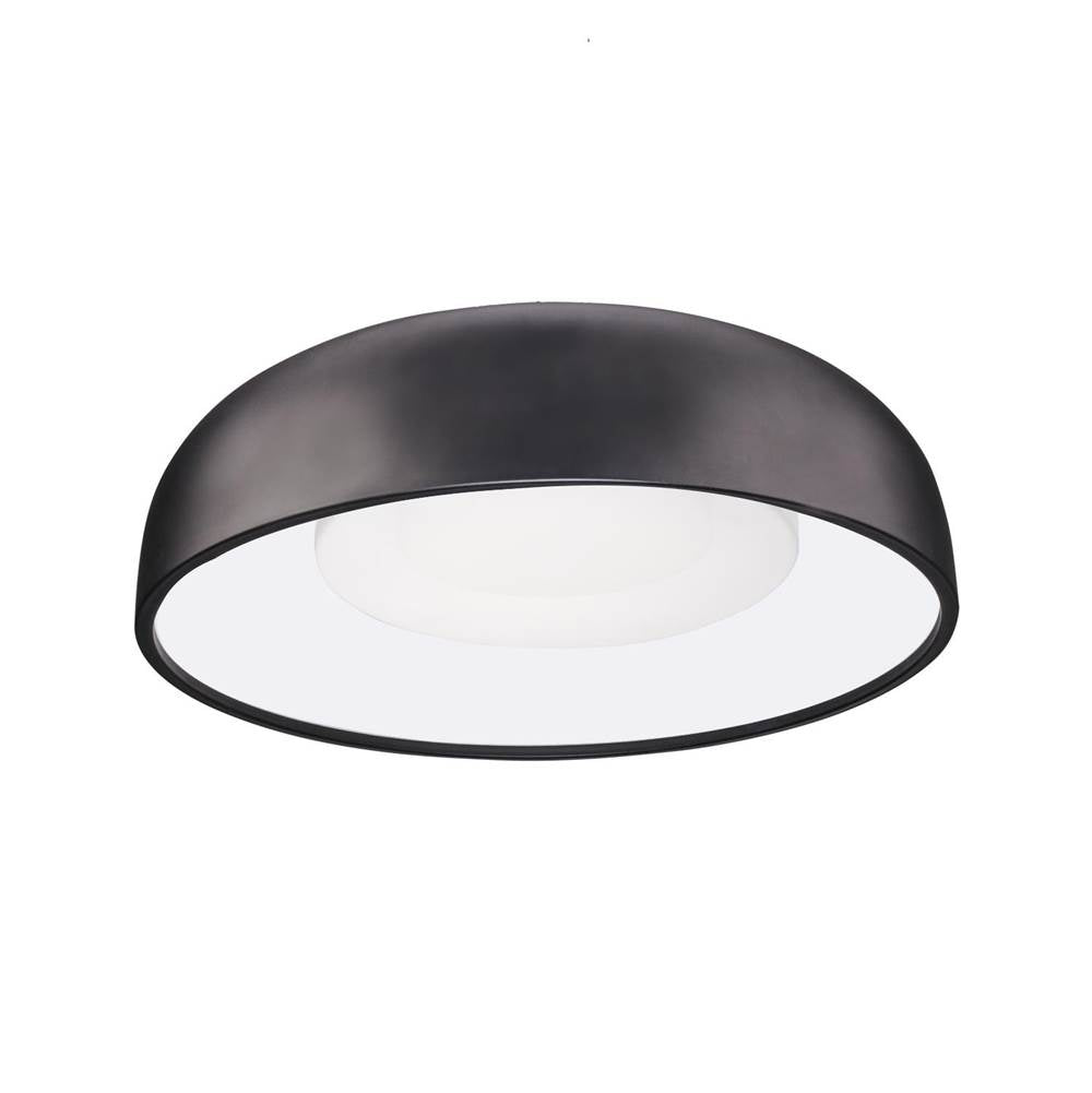 Kuzco FM13120-BK-5CCT Black Beacon 20-in Black Led Flush Mount Image 1