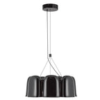 Kuzco CH21120-GBK-UNV Glossy Black Bell 20-in Glossy Black Led Chandelier Image 5