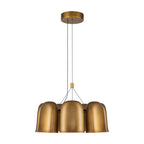 Kuzco CH21120-VB-UNV Vintage Brass Bell 20-in Vintage Brass Led Chandelier Image 4