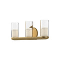 Kuzco VL53519-BG/CL Brushed Gold,Clear Birch 19-in Brushed Gold/clear Led Vanity Image 1