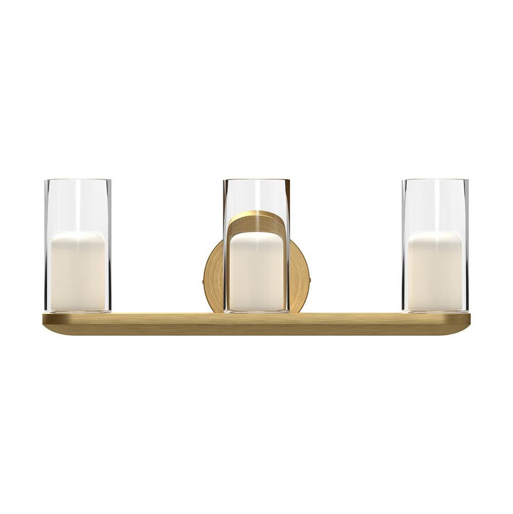 Kuzco Birch 19-in Brushed Gold/clear Led Vanity