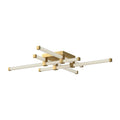 Kuzco Blade 34-in Brushed Gold Led Flush Mount
