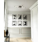 Kuzco Blade 34-in Brushed Gold Led Flush Mount