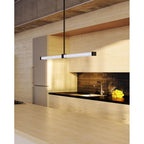 Kuzco Blade 32-in Brushed Gold Led Linear Pendant