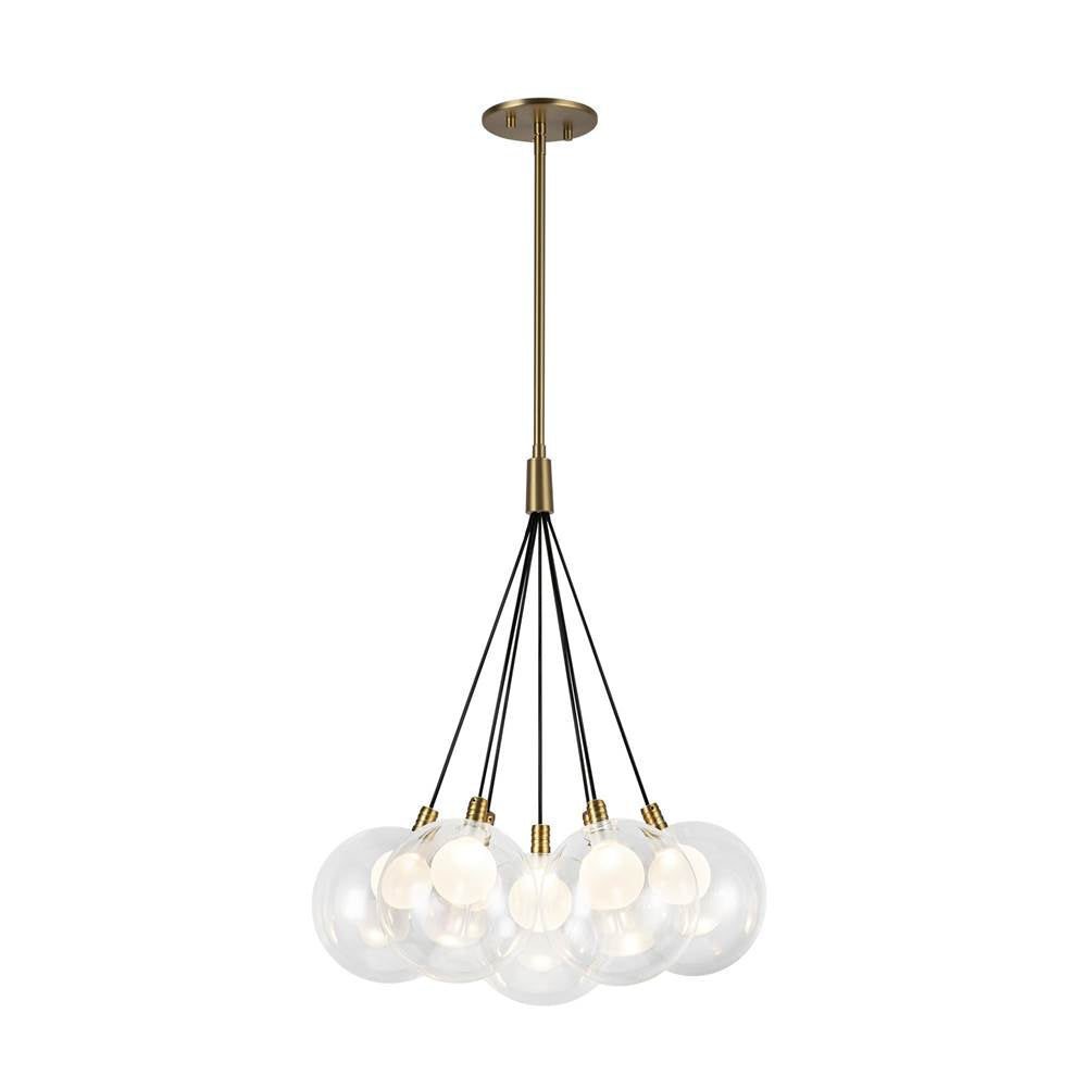 Kuzco CH3117-BG Brushed Gold Bolla 16-in Brushed Gold Led Chandelier Image 1