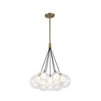 Kuzco Bolla 16-in Brushed Gold Led Chandelier