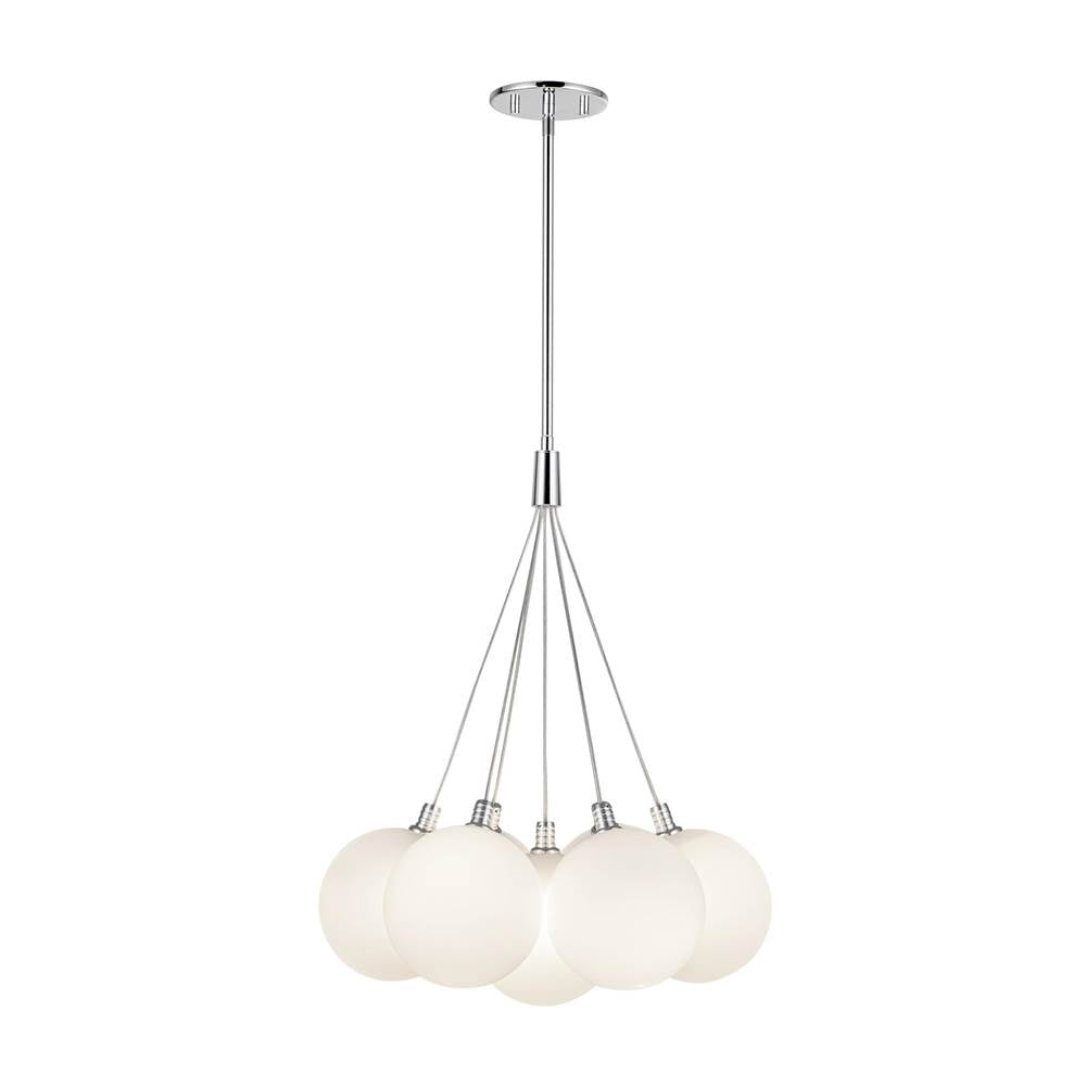 Kuzco CH3117-OP Opal Glass Bolla 17-in Opal Glass Led Chandelier Image 5
