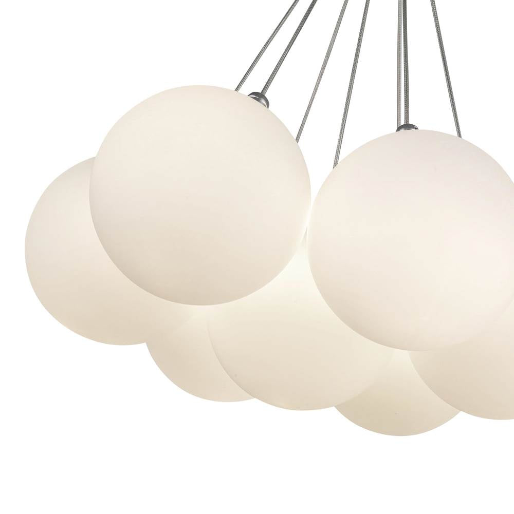Kuzco CH3117-OP Opal Glass Bolla 17-in Opal Glass Led Chandelier Image 3