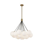 Kuzco Bolla 28-in Brushed Gold Led Chandelier