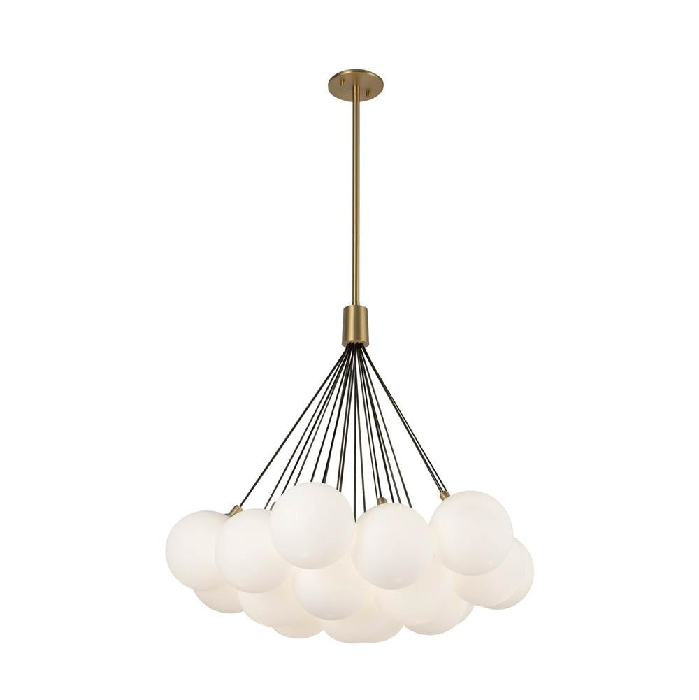 Kuzco Bolla 28-in Brushed Gold Led Chandelier