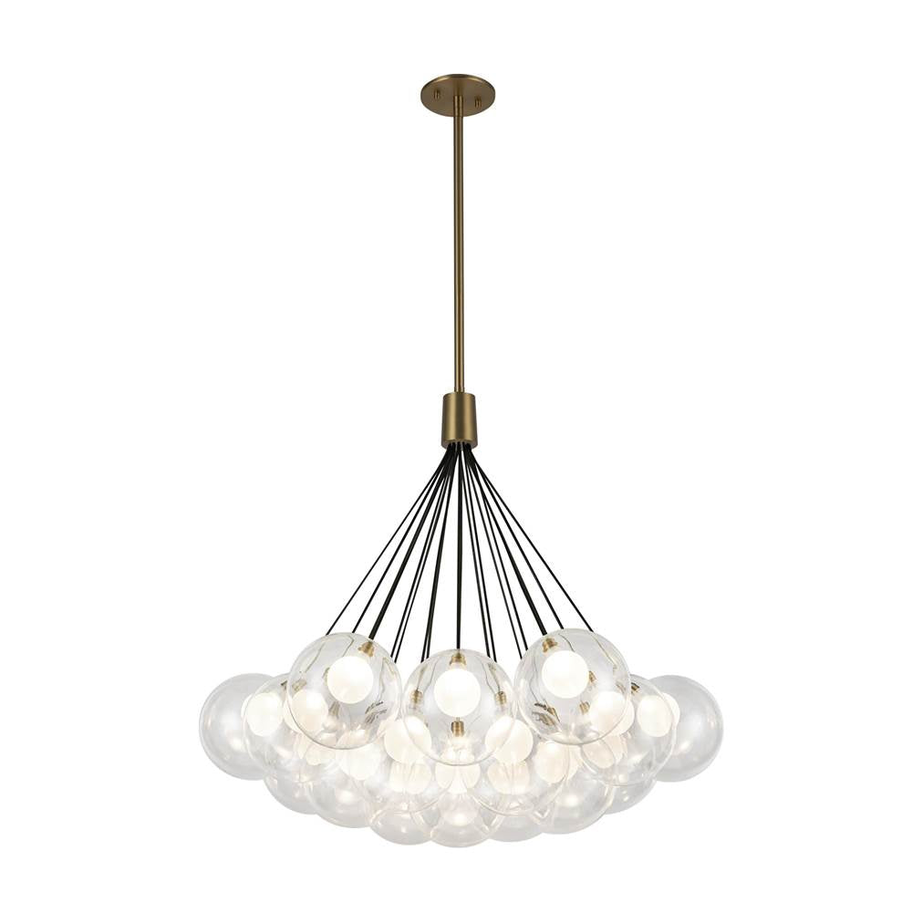 Kuzco Bolla 28-in Brushed Gold Led Chandelier