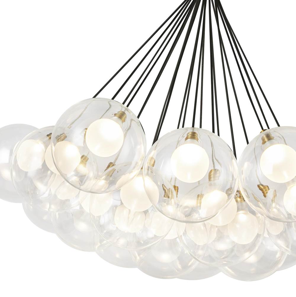 Kuzco CH3128-BG Brushed Gold Bolla 28-in Brushed Gold Led Chandelier Image 2