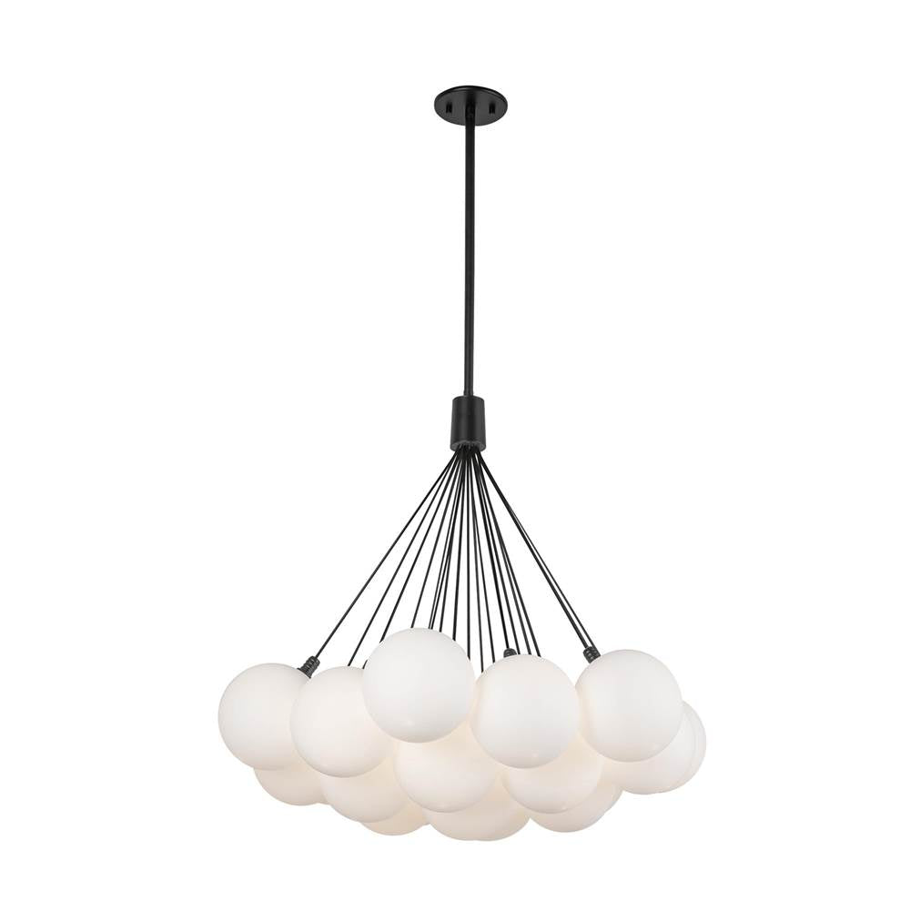 Kuzco Bolla 28-in Brushed Gold Led Chandelier