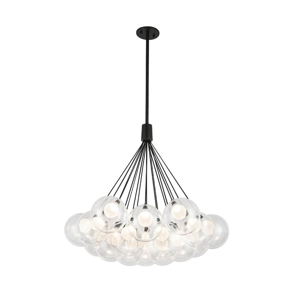 Kuzco Bolla 28-in Brushed Gold Led Chandelier